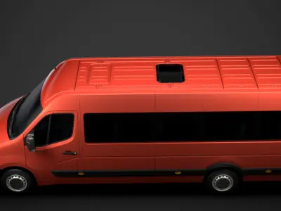 Vauxhall Movano L4H2 MiniBus 2020 3D model