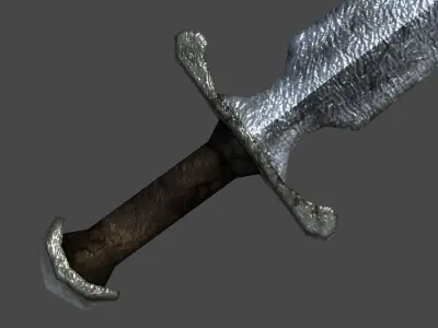 Short Sword3 Low-poly 3D model