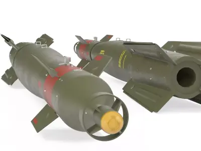 GBU-10 Paveway II Laser Guided Bomb 3D model