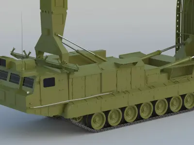 S 300VM Missile Free low-poly 3D model