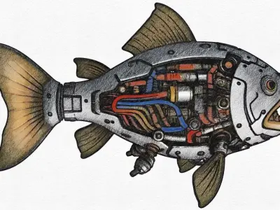 Bionic Predator Cyber-Piranha 3D model