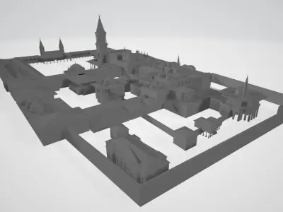 Topkapi Palace  Low-poly 3D model