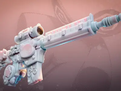 M4 Cute Low-poly 3D model