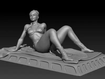 Slave Princess Leia 3D print model