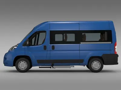 Peugeot Boxer Window Van L2H2 2006-2014 3D model