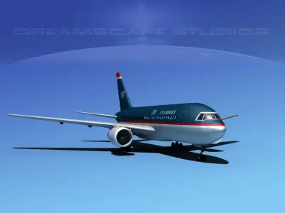 Boeing 767-200ER US Air 3D model