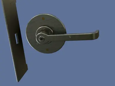 Door Handle Low-Poly PBR Low-poly 3D model