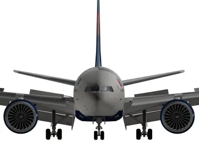 Boeing 777-200LR Delta Air Lines 3D model