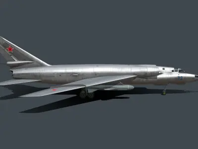 Tupolev Tu-98 Low-poly 3D model