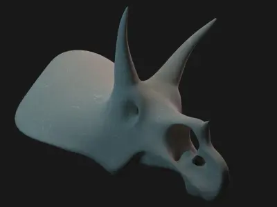 Triceratops skull 3D model