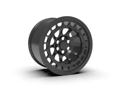 black rhino wheel rim 3D print model