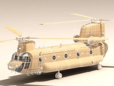CH-47 RAF 3D model