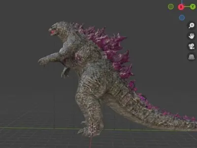 Evolved Godzilla X Kong the new empire 2024 Free 3D model
