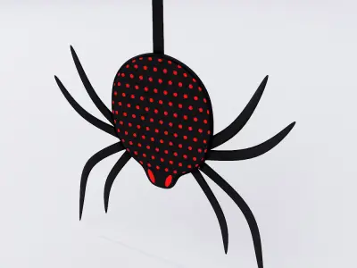 Hanging spider decoration 3d model 3D model