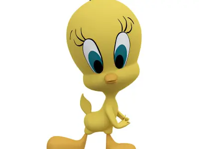 Tweety Bird cake topper - Titti 3D model