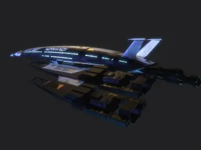 Normandy SR-2 Mass Effect 3D model
