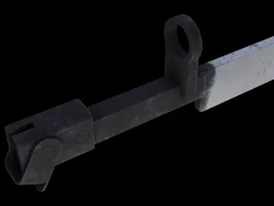 German improvised Ersatz Bayonet Free low-poly 3D model