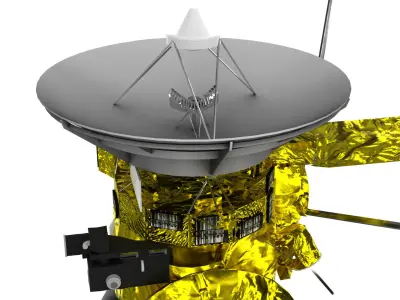 Cassini Huygens Low-poly 3D model