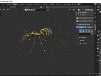 ancient ant 3D model