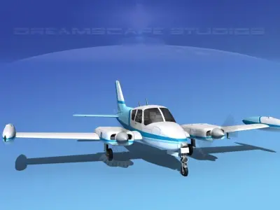 Cessna 310 V01 3D model