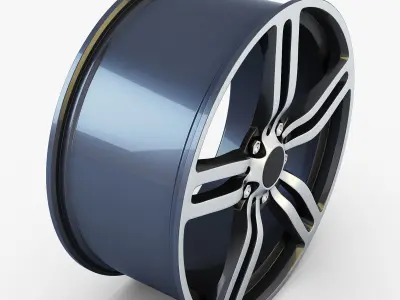 Style 167 wheel ferric gray Mid Poly Low-poly 3D model