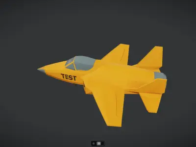 Spacecraft Jet aircraft plane 3dmodel 10 3D model