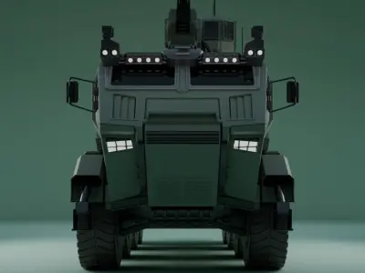 Military AEV Low-poly 3D model