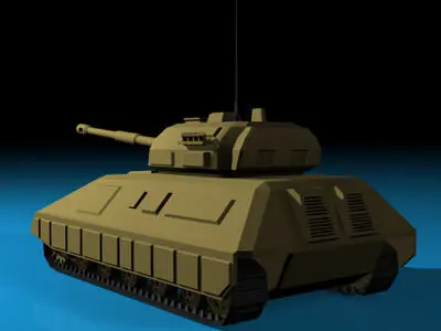 Electronic war Tank 3D model