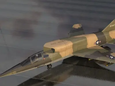 North American F-107A Ultra Sabre 3D model