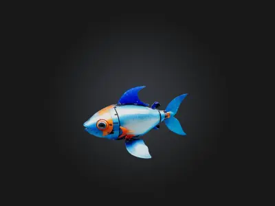 RoboFish Model Low-poly 3D model