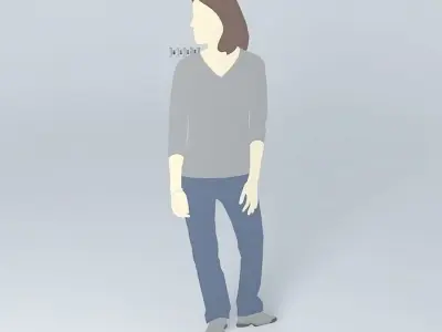 switch woman Free 3D model