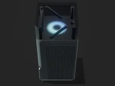 Futuristic Powerful WiFi Router 3D model
