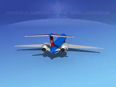 McDonnell Douglas MD83 Bonneville Air Charter 3D model