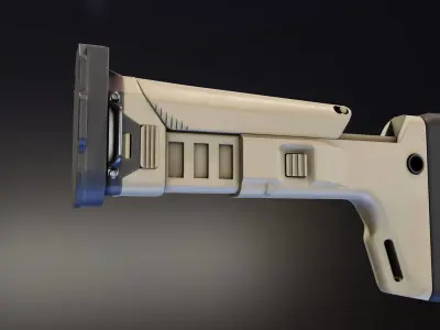 Kinetic Scar Adaptable Stock Low-poly 3D model
