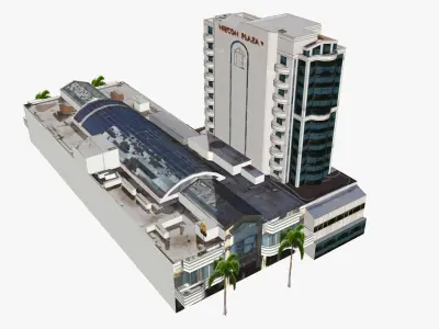Niecon Plaza Low-poly 3D model