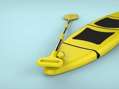 The Best Paddle Board Free 3D model