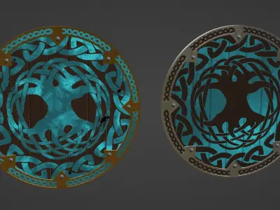 Viking Shield - Helheim 3D model
