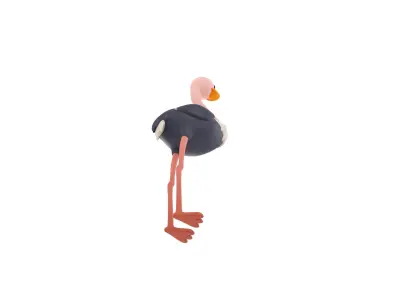 Character314 Ostrich 3D model
