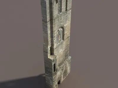 Castle Ruin Pack Low poly 3d Model Low-poly 3D model