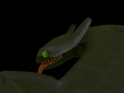 Toothless Model dragon Free 3D model