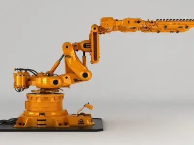 Robot Arm Rigged 3D model