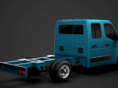 Vauxhall Movano CrewCab DW E20 Chassis 2020 3D model