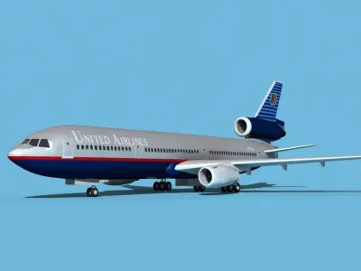 McDonnell Douglas MD-11 United 2 3D model