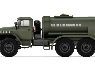 Ural TZ-5-375D 1966 3D model