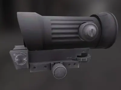 Rifle Scope Elcan M145 Low-poly 3D model