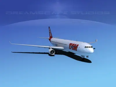 Airbus A330-300 TAM 3D model