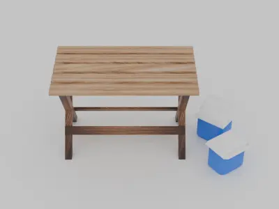 Camping Table 3D model