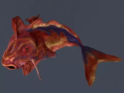 Alien Aquatic Creature 3D model