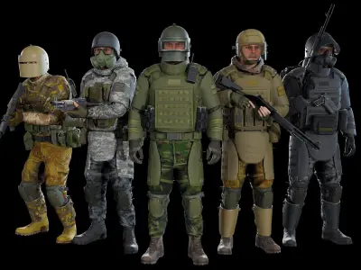 Assault Low-poly 3D model