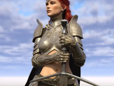 Greatsword Spike Guard for G8F 3D model